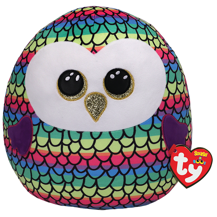 Owen - Rainbow Color Owl Large
