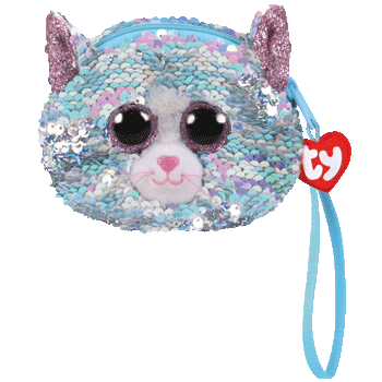 Whimsy - Reversible Sequin Cat Wristlet :: Ty Store