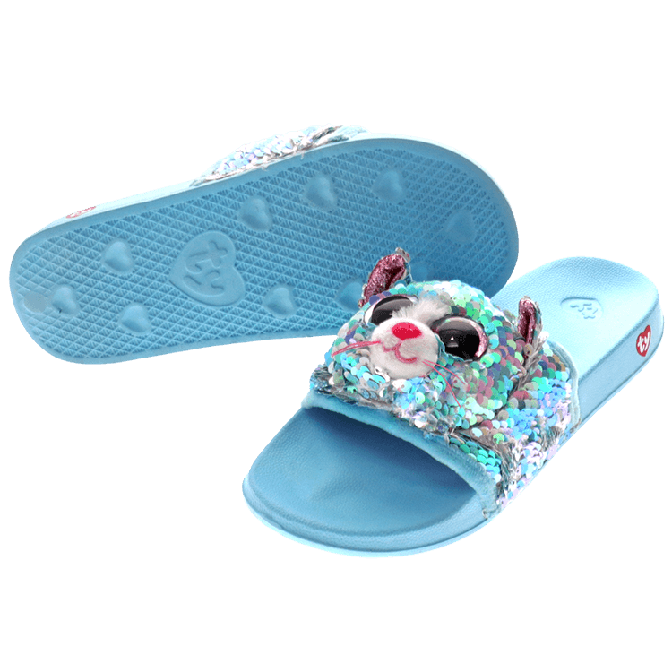 pink sequin slides