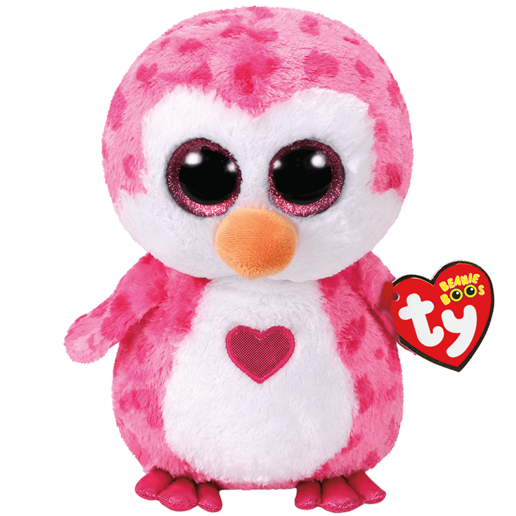 FREE SHIPPING 2017 Chillz Ty Beanie Boos Pink Penguin w/Sparkle Eyes MWMT 