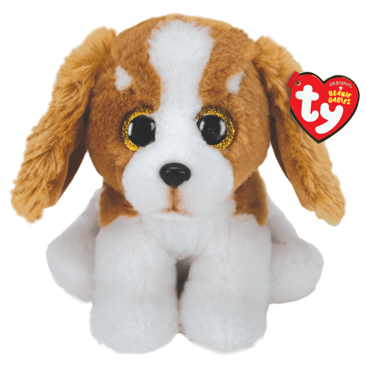 TY Brown Puppy Dog large Beanie Baby 13" plush toy 