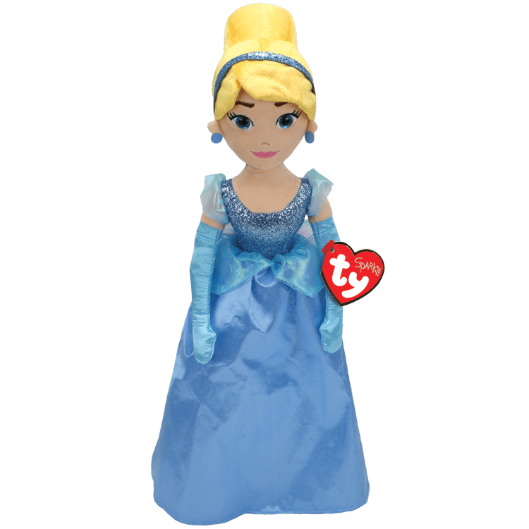 Disney Princess Cinderella TY Beanie medio de Juguete de Felpa con Sonido 
