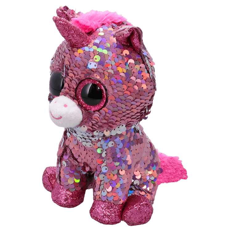 pink unicorn cuddly toy