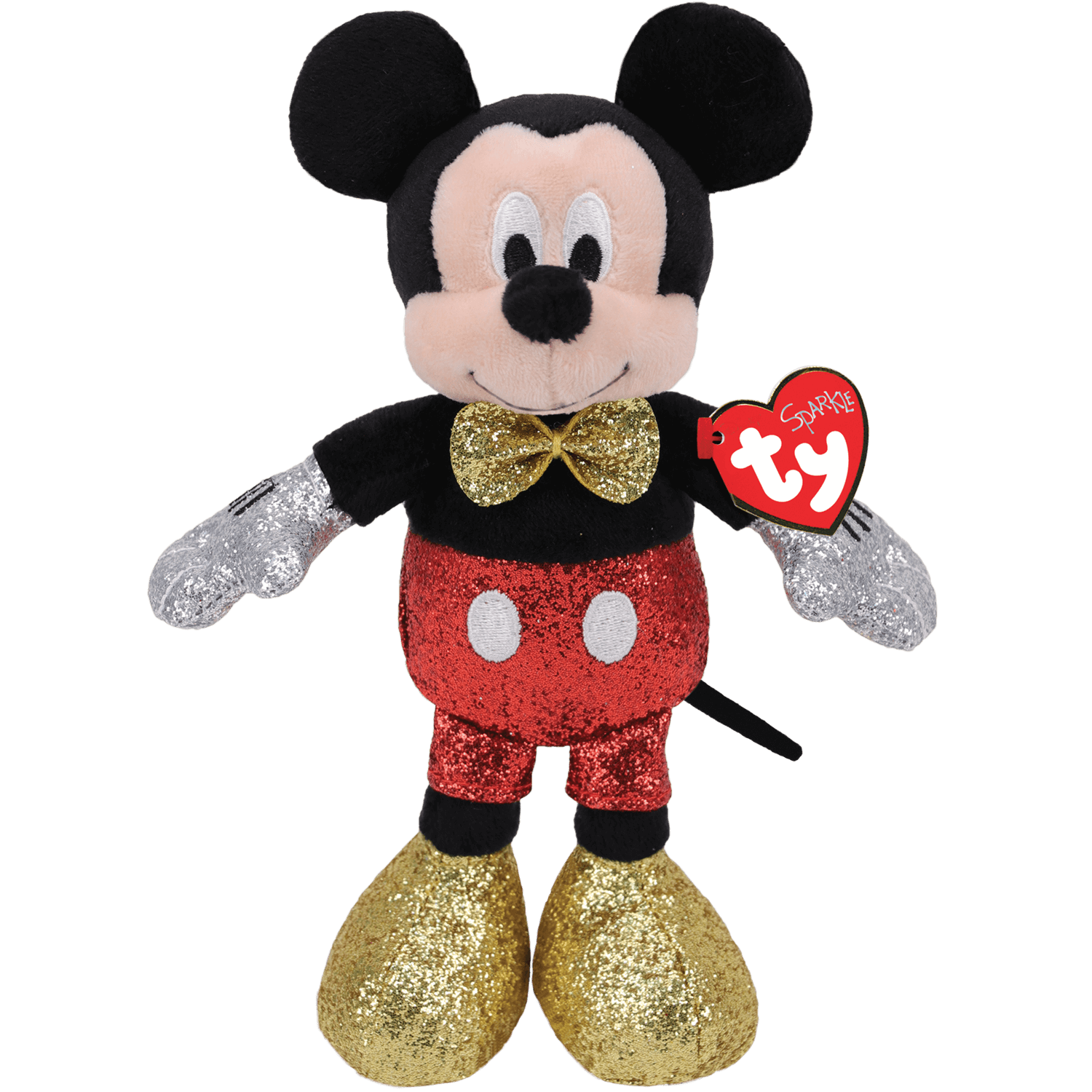 disney store mickey mouse rainbow medium soft toy