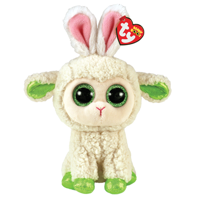 Ty Basket Beanies Lala the Easter Lamb 4" Tall 
