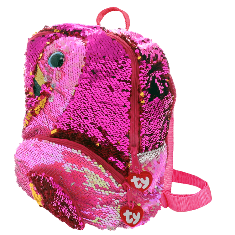Gilda - Reversible Sequin Square Flamingo Backpack :: Official Ty Store