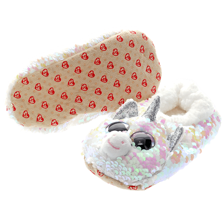sparkly unicorn slippers