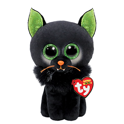 Ty Beanie Boos Potion Black cat w/Pumpkin med 