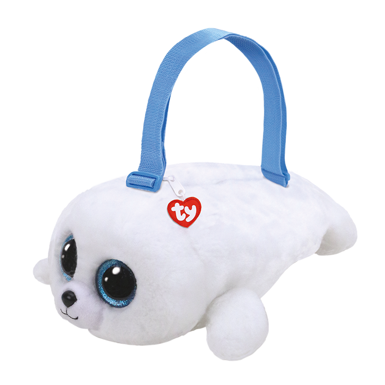 ty icy seal plush white large