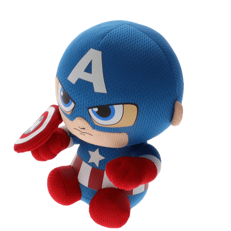 Captain America Ty Beanie Boos Plush Stuffed Animal Figure Small 6” P7 for sale online 