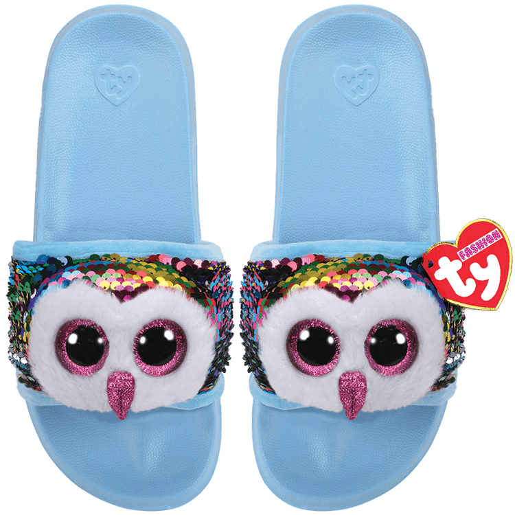 sequin owl beanie boo