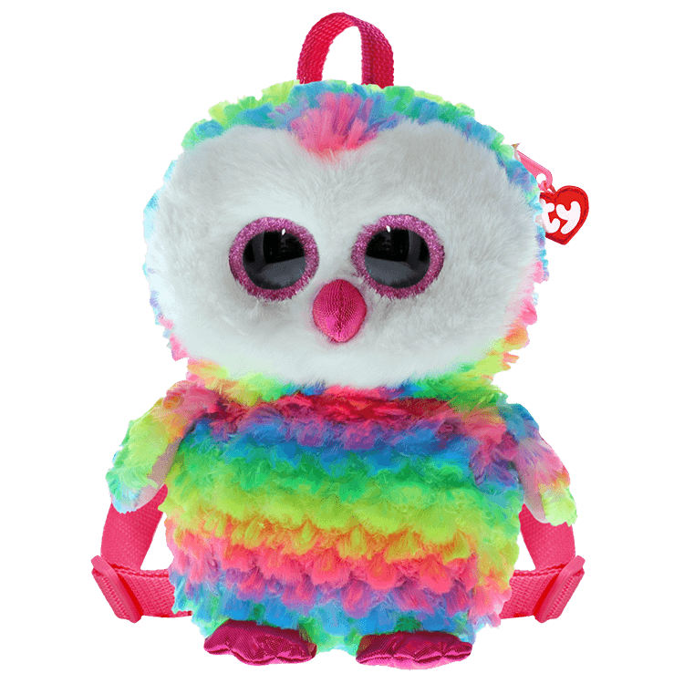 rainbow owl beanie boo