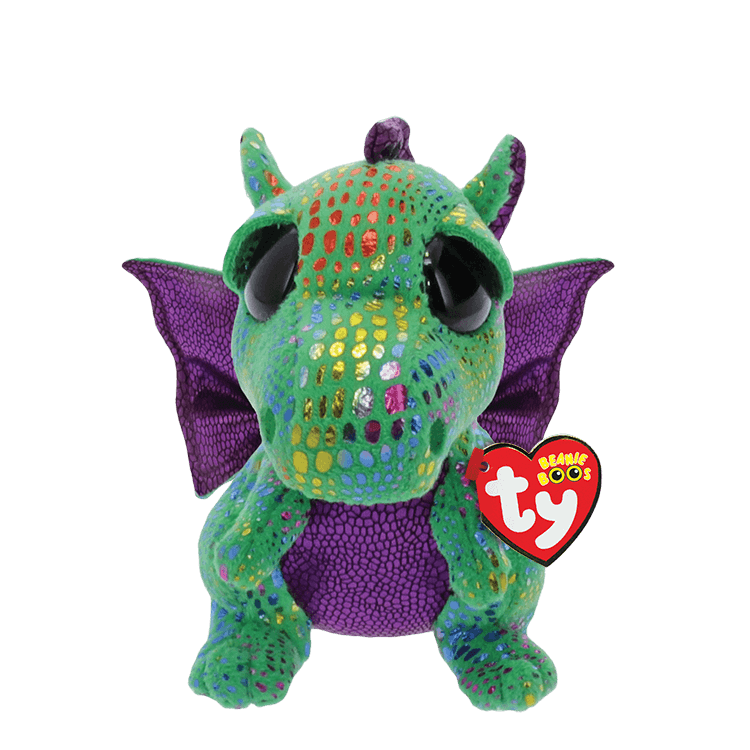 Ty Beanie Boos Cinder The Green Dragon Plush 23cm for sale online 