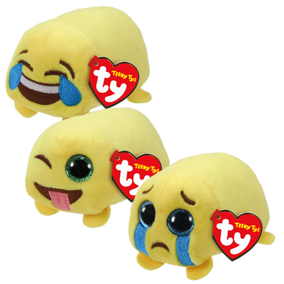 Emoji Movie Teeny TY Set of 5 Plush Soft Toys TY Beanies Teeny Tys 