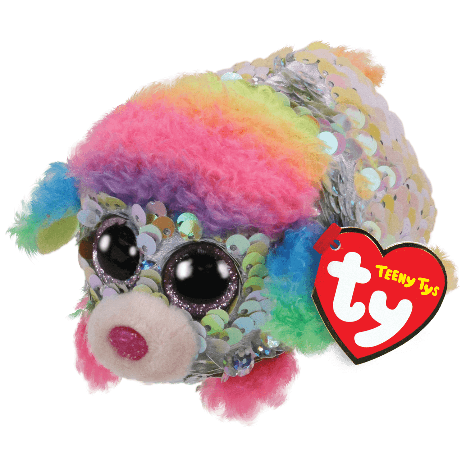 Rainbow - Reversible Sequin Poodle :: Ty Store