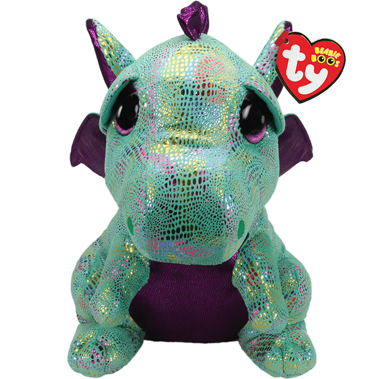 Ty Beanie Boos Cinder The Green Dragon Plush 23cm for sale online 