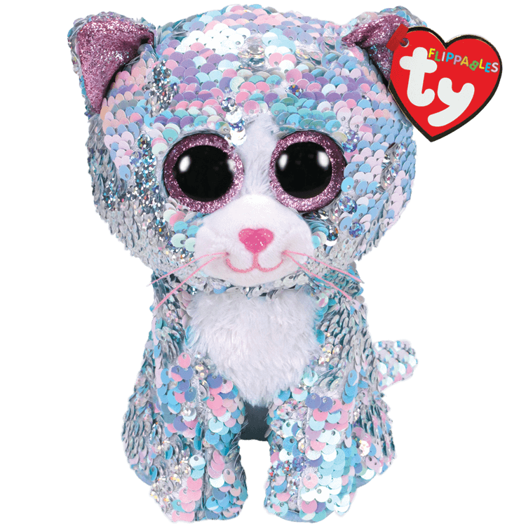 Whimsy - Reversible Sequin Blue Cat :: Ty Store
