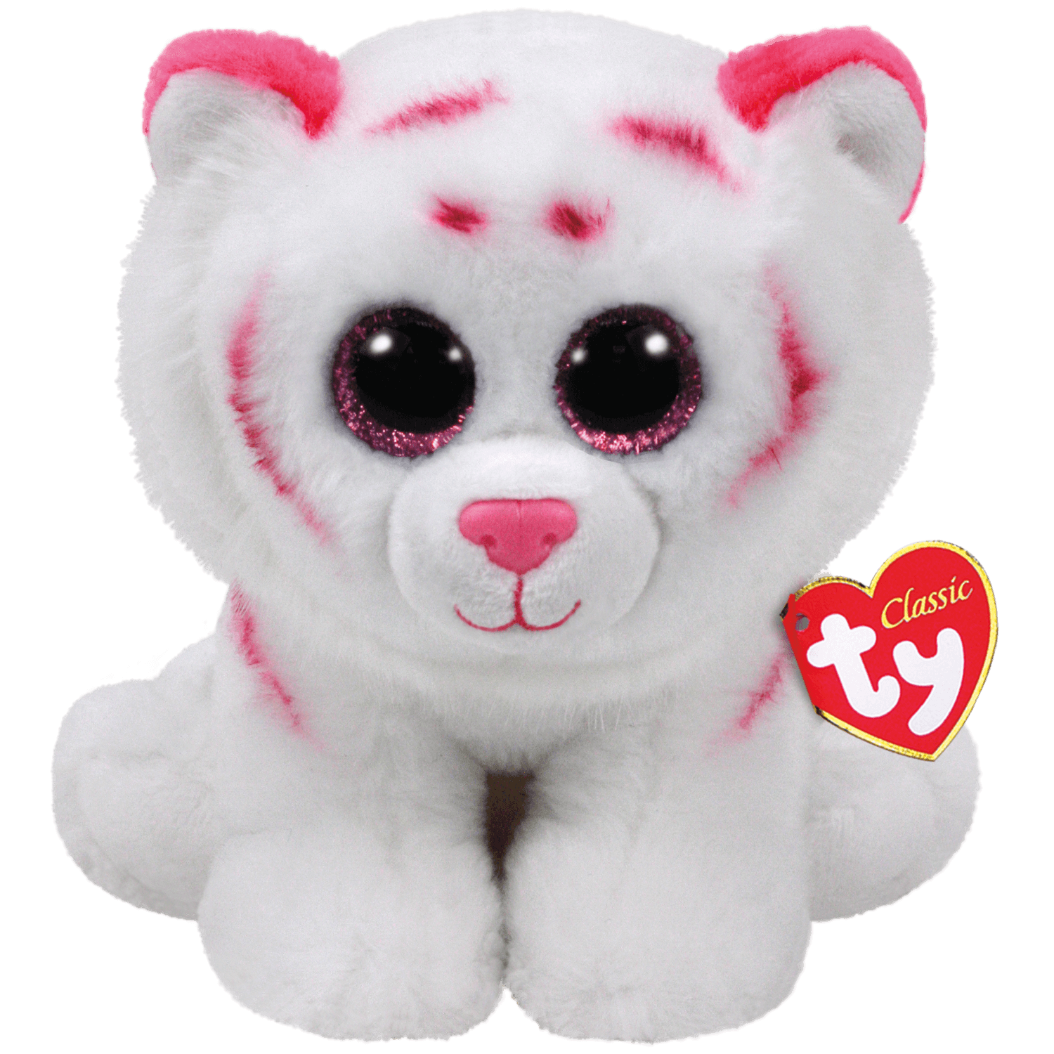 ty pink and white tiger