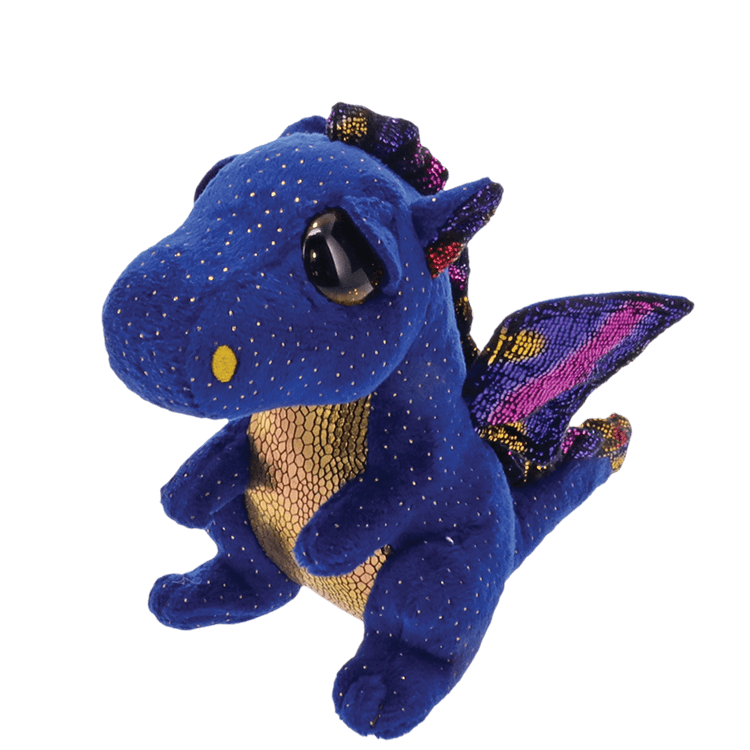 OFFICIAL TY BEANIE BABIES BOOS SAFFIRE BLUE DRAGON PLUSH SOFT TOY NEW WITH TAGS 